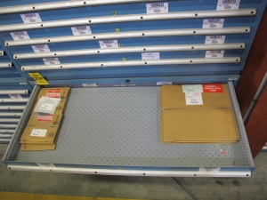 LISTA HEAVY DUTY 9-DRAWER PARTS CABINET W/ CONTENTS (W-50) LOADING & HANDLING FEE $25-